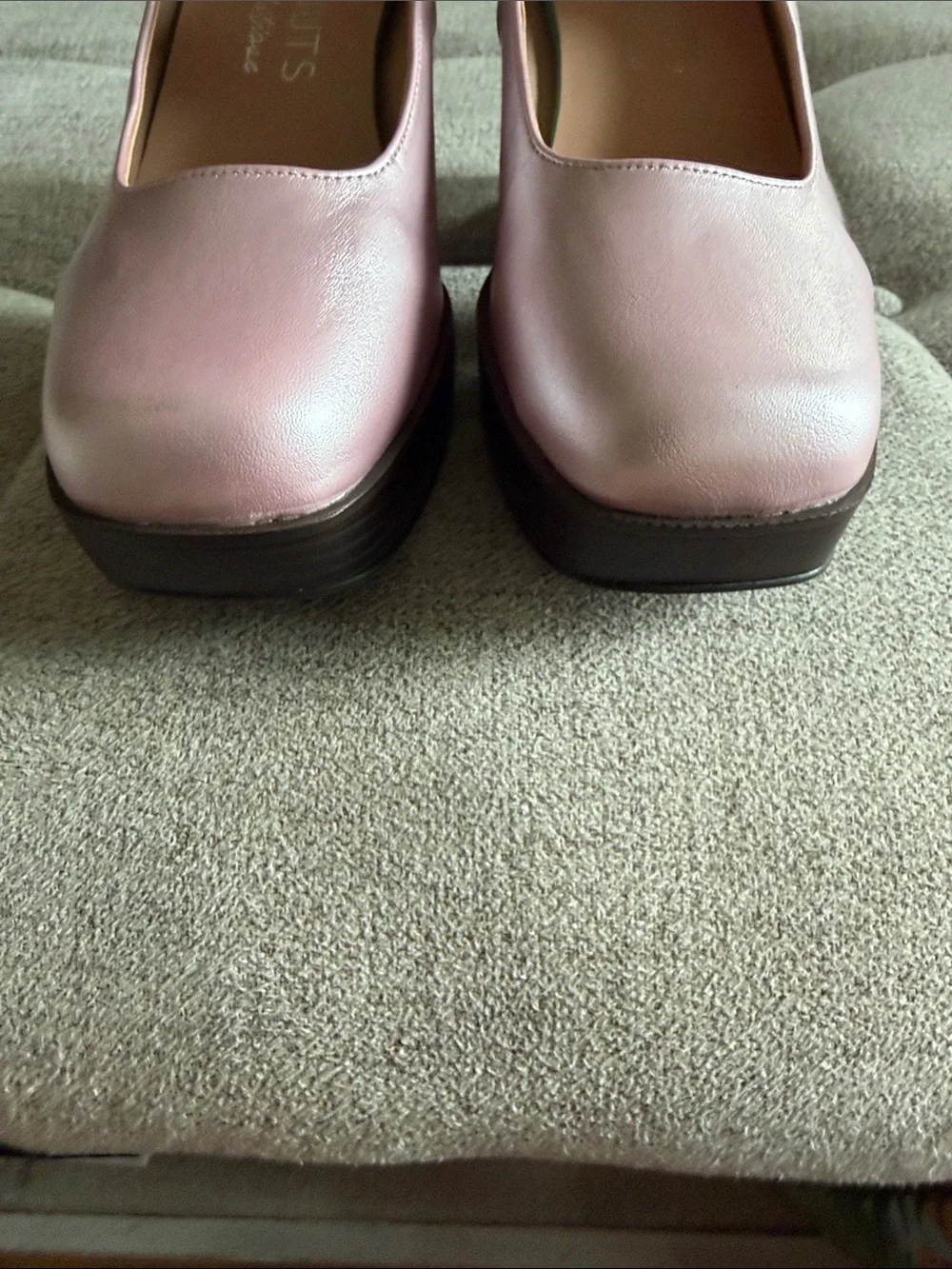 Matisse Matilda Platform Mary Jane Heels Rose Metallic Sz 7